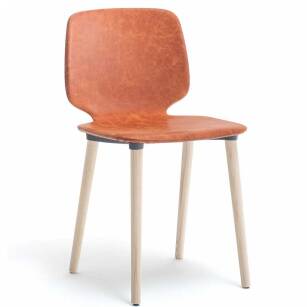 BABILA krzesło tapicerowane, wersja drewniana