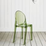 Victoria Ghost krzesło kolor zielony aranżacja