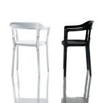 Krzesło STEELWOOD w kolorze czarnym i białym