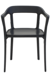 Krzesło STEELWOOD stal w kolorze antracytowym szarym nogi antracytowy szary buk