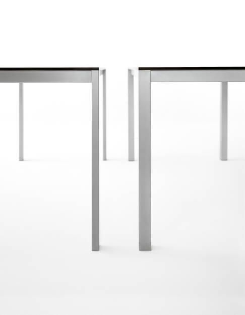 EASY GLASS stół rozkładany 80x123/163/203 cm (nogi prostokątne)
