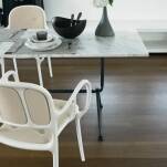 Mila SOFT krzesło z tworzywa marki Magis, kolor biały, ambient