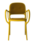 Mila SOFT krzesło z tworzywa marki Magis, kolor zółty
