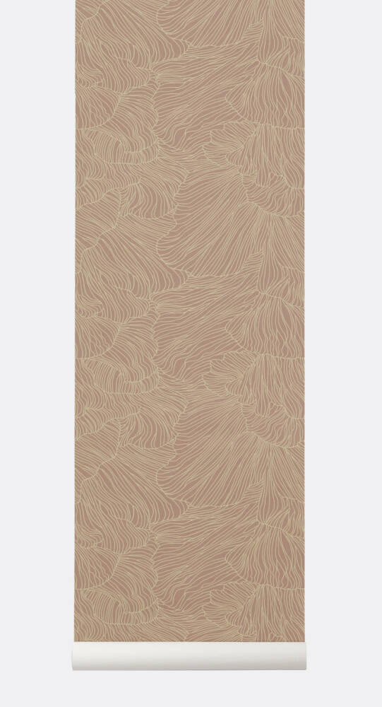 CORAL Wallpaper- tapeta Dusty Rose/Beige - nowoczesny ...