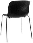 Krzesło Troy Pattern na czterech nogach czarny