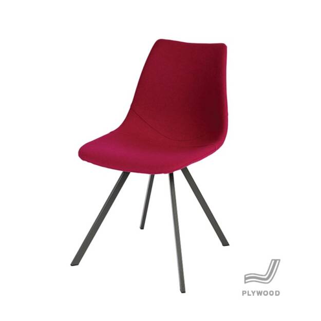 CARRIE designerskie krzesło tapicerowane - siedzisko sklejka