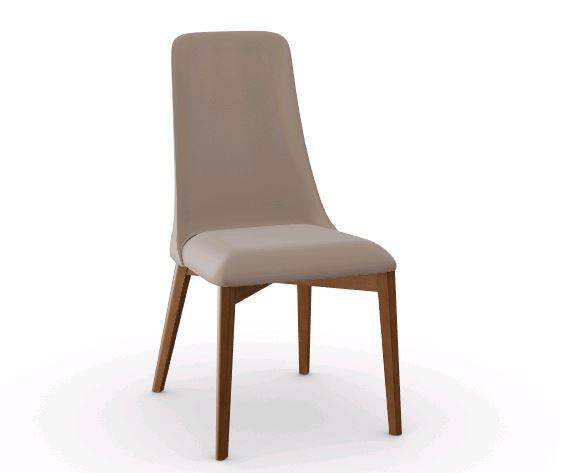 Etoile Evolution krzesło, tapicerka Clay, nogi Orzech