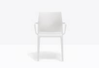 Krzesło z podłokietnikami VOLT HB w kolorze białym z przodu