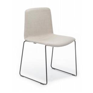 TWEET krzesło tapicerowane, na płozach, bez podłokietników