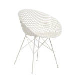 Designerskie krzesło MATRIX biało białe