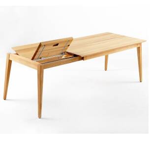 JUTLAND stół rozkładany 90x180/240 cm, drewno lite  