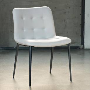 KUGA krzesło tapicerowane 55x58x81/50 - metalowe nogi