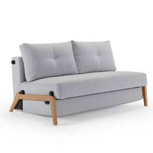 CUBED sofa rozkładana na drewnianych nogach