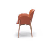 Krzesło Ton Ginger - skóra z boku